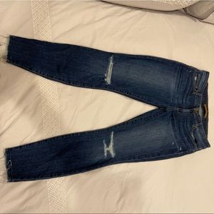 Joe’s distresses skinny ankle jeans